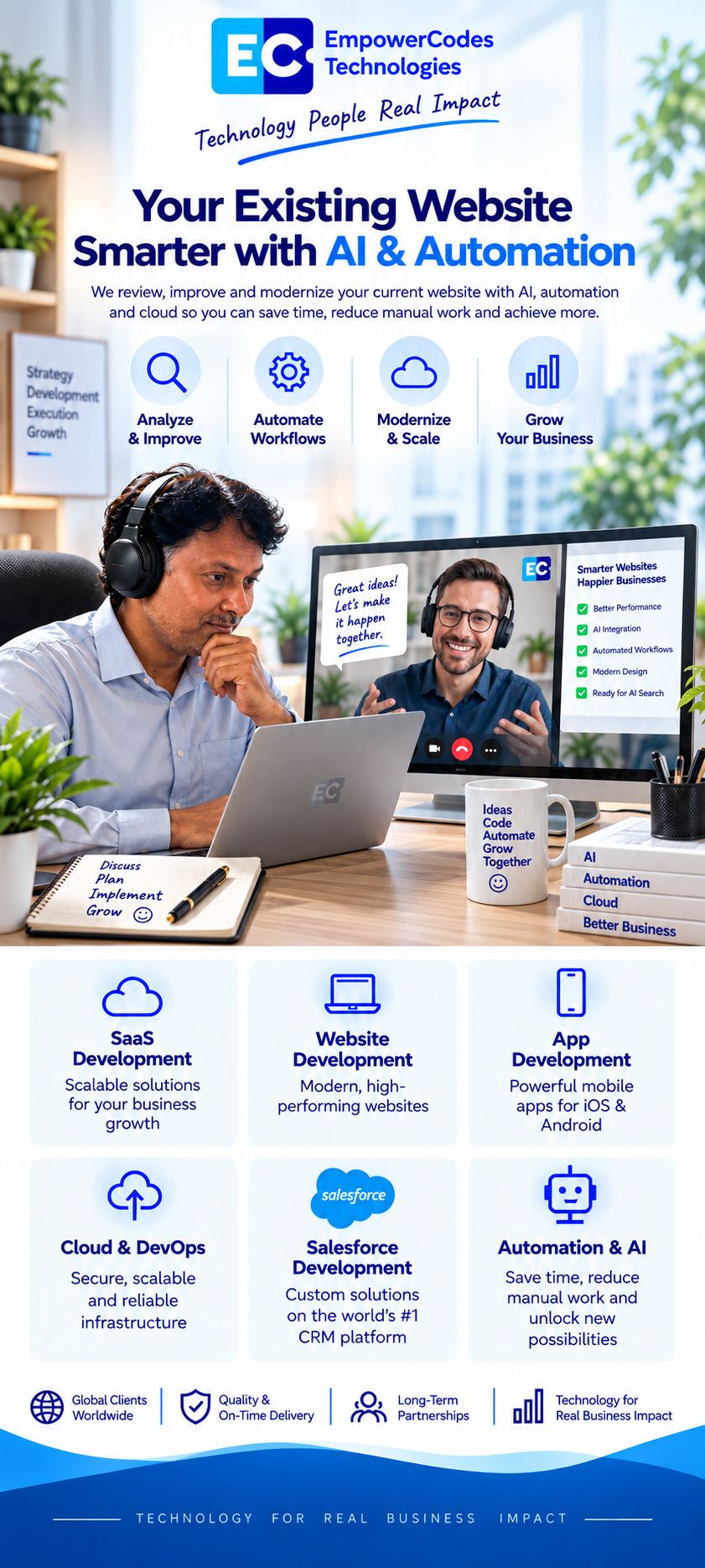 Sachin Khairnar in an EmpowerCodes technology consultation