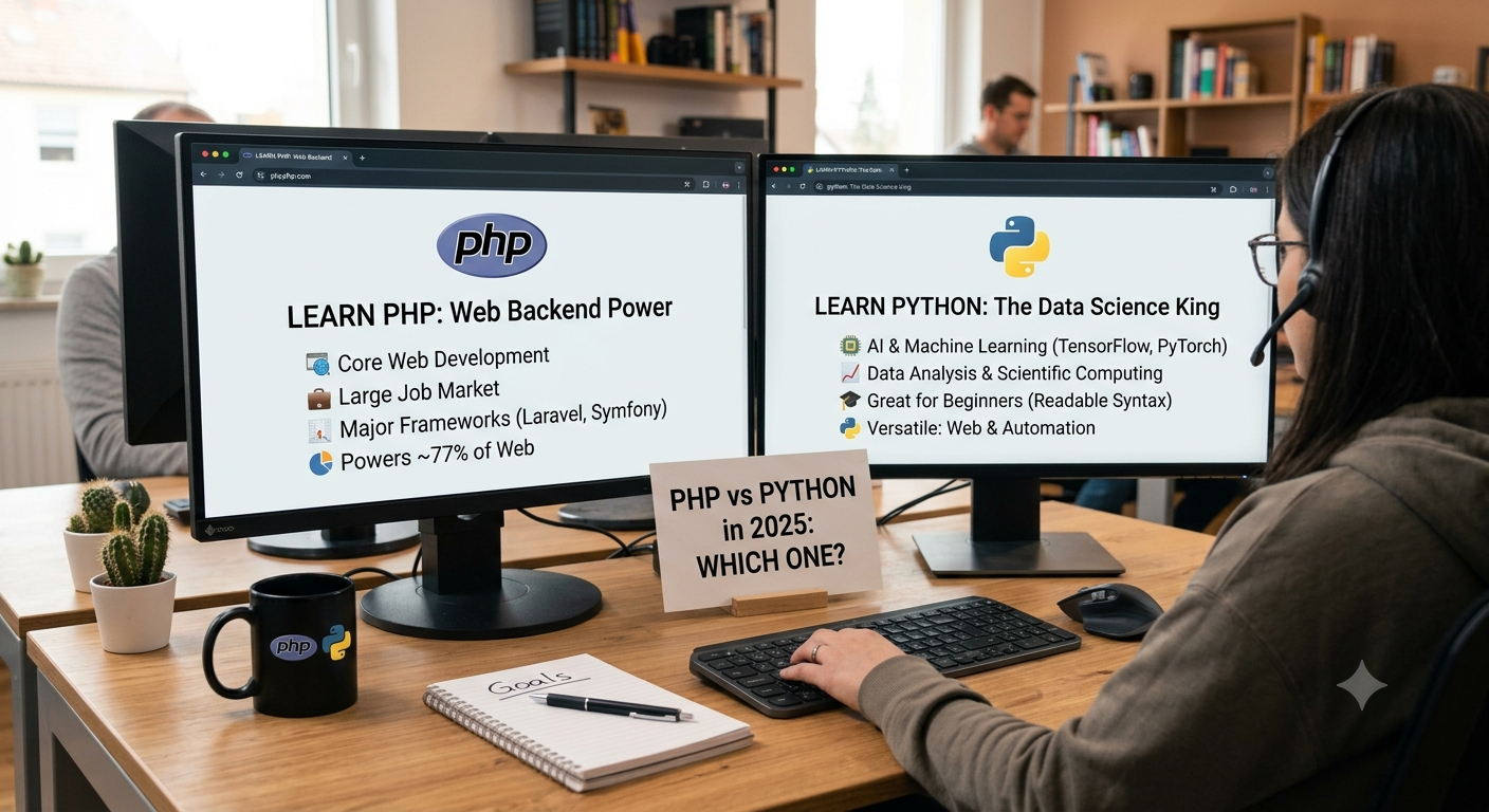 PHP vs Python in 2025: Which One Should You Learn?