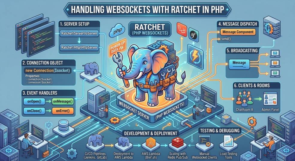 Handling WebSockets with Ratchet in PHP